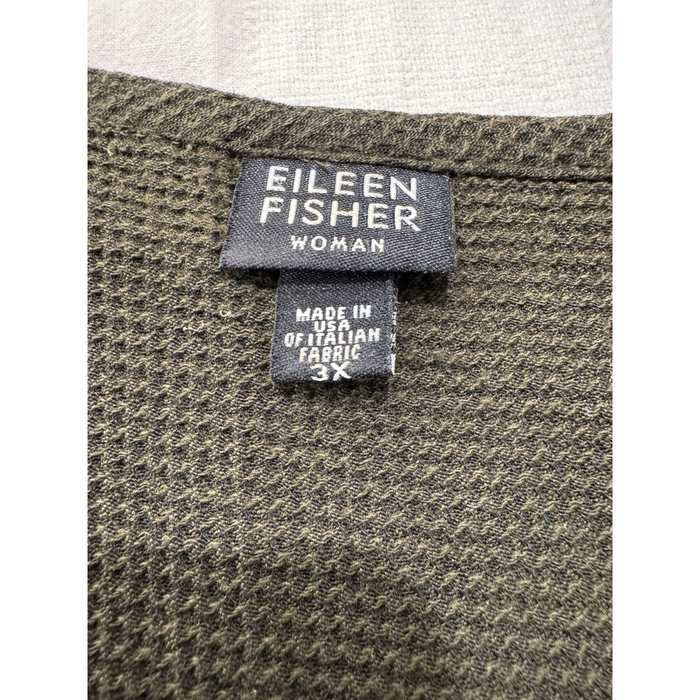 Eileen Fisher Woman Tank Dress Sz 3X Maxi Sheath Casual Henley Viscose Blend - Picture 7 of 9
